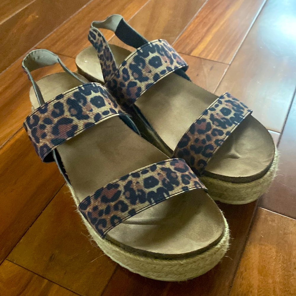 Size 8 Madden Girl cheetah sandals